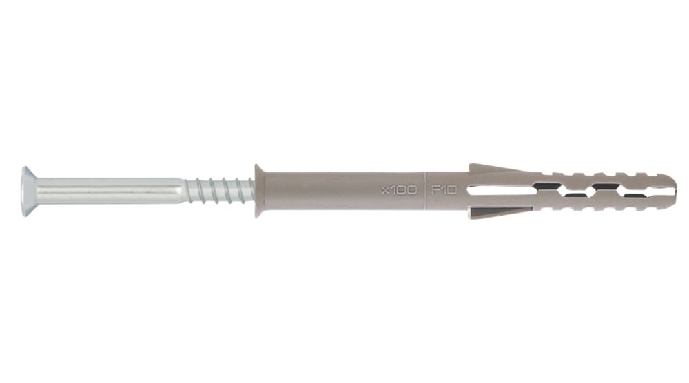 Fijaciones para marco de nailon Rawlplug KKR PA6, 8 mm x 100 mm, pack de 12