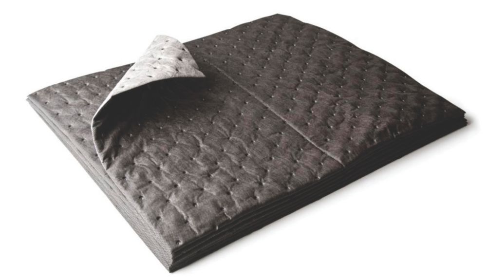 Lubetech Black & White, almohadillas de mantenimiento para absorción de vertidos, 400 × 500 mm, pack de 25