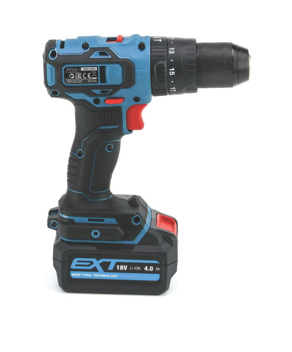 Erbauer ECD18-Li-2 18V 1 x 4.0Ah Li-Ion EXT Brushless Cordless Combi Drill