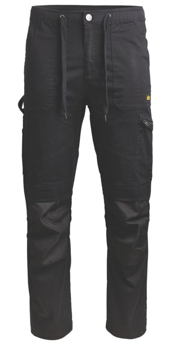Site Tesem, pantalón de trabajo multibolsillo, negro (cintura 32", largo 32")