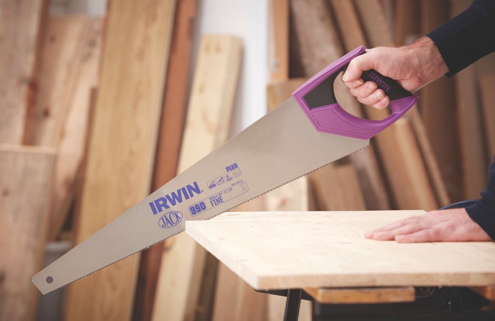 Irwin Jack - Sierra de acabado fino para madera de 9 dientes por pulgada, 20" (500 mm)