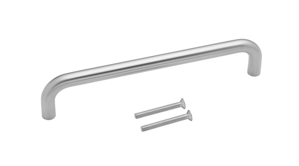Eurospec Fire Rated D Pull Handle Satin Stainless Steel 19mm x 319mm