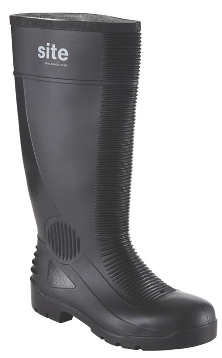 Site Trench   Safety Wellies Black Size 9