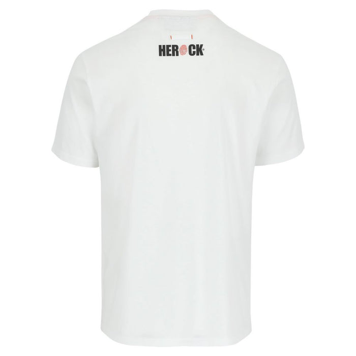 T-shirt à manches courtes Herock Anubis blanc taille L, tour de poitrine 39-42"