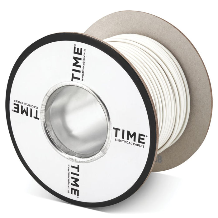 Time - Cable blanco de alarma de 1 hilo, rollo de 50 m