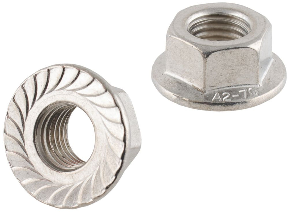 Easyfix A2 Stainless Steel Flange Head Nuts M16 50 Pack