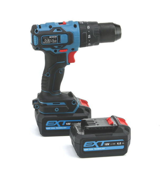 Erbauer ECD18-Li-2 18V 2 x 4.0Ah Li-Ion EXT Brushless Cordless Combi Drill