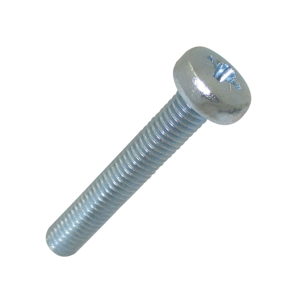 Easyfix Bright Zinc-Plated Pan Machine Screws M5 x 30mm 25 Pack ...