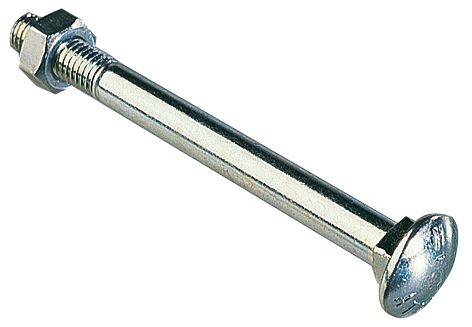 Śruby zamkowe uniwersalne Easyfix ze stali węglowej ocynkowane z połyskiem M8 x 130 mm (50 szt.)