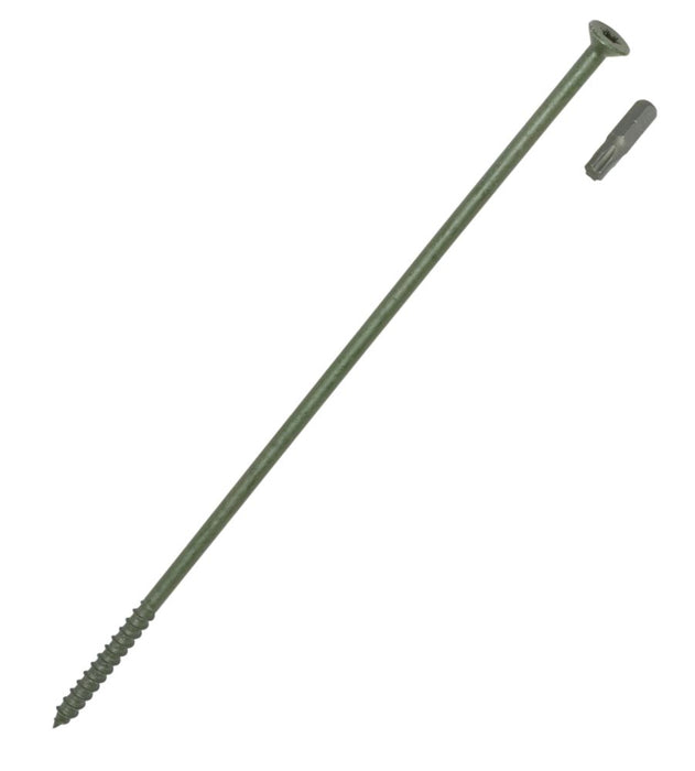Tornillos para viga de rosca cortante TX de cabeza con doble avellanado Timber-Tite, 6,5 × 100 mm, pack de 20