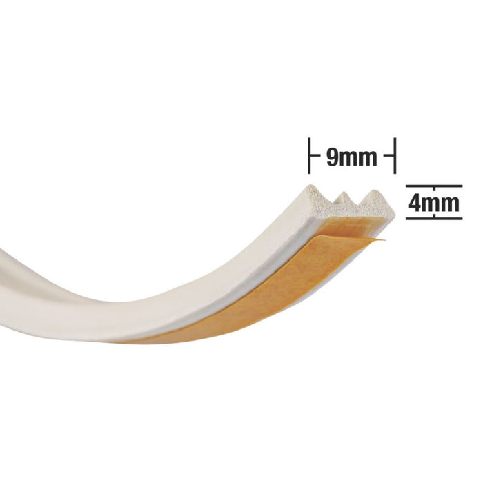 Uszczelka Stormguard o profilu E z gumy EPDM biała 20 m