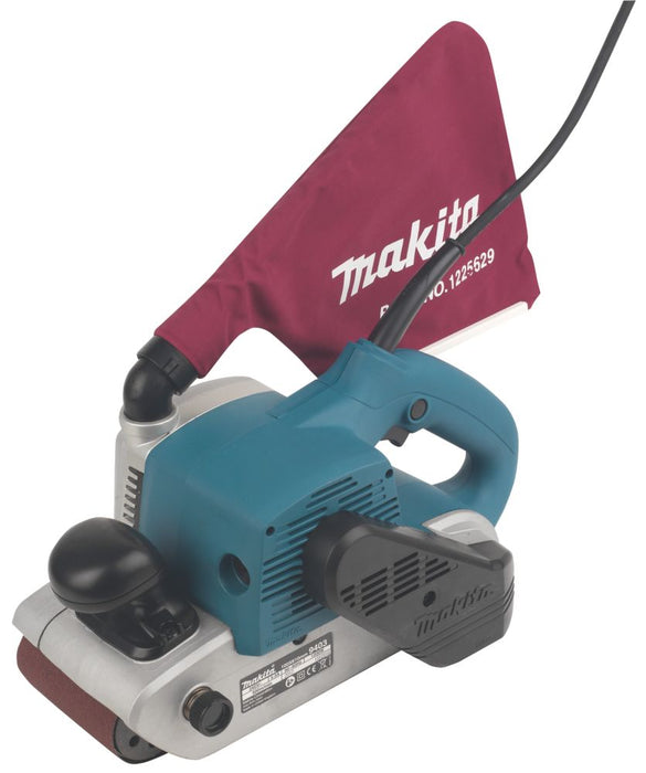 Makita - Lijadora de banda eléctrica de 4" y 240 V