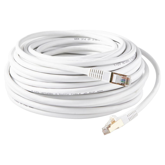 Cable Ethernet RJ45 Cat 6 sin apantallar, blanco, 20 m