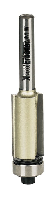 Erbauer Pro Flush 14" Shank Double-Flute Straight Trim Bit 12.7 x 25.4mm