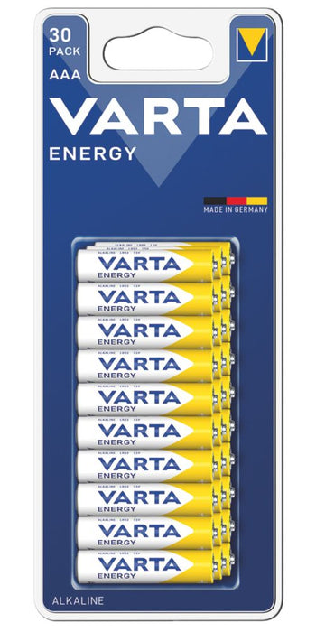 Pile alcaline AAA Varta Energy, lot de 30