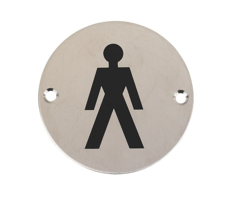 Male Toilet Sign 76mm