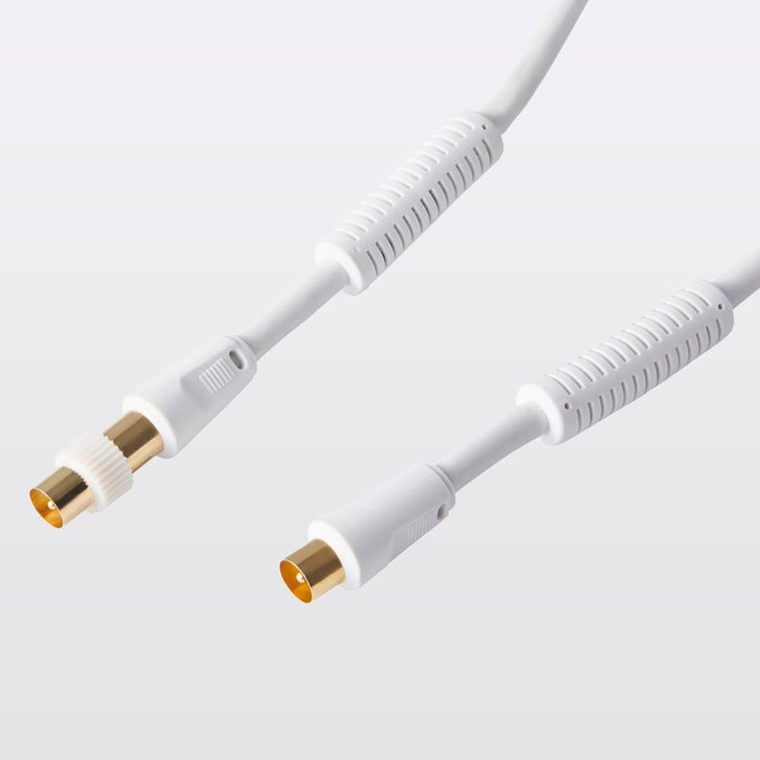 Coaxial (Female) to Coaxial (Male) 9.5mm Cable Gold Pin 10m