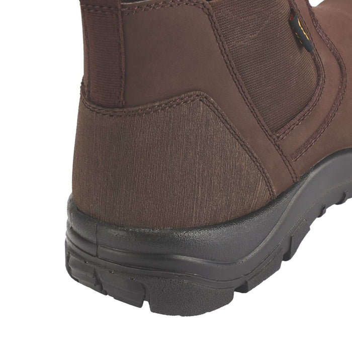 Site Merrien, botas de seguridad de media caña, marrón, talla 10