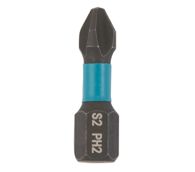 Zestaw końcówek z trzonkiem sześciokątnym do wkrętaka udarowego Erbauer PH2 6,35 mm 25 mm (30 szt.)
