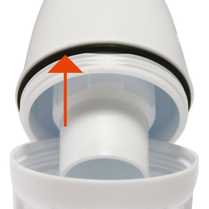 Valentin, tubería de conexión de lavabo doble, blanco, 720 × 310 mm