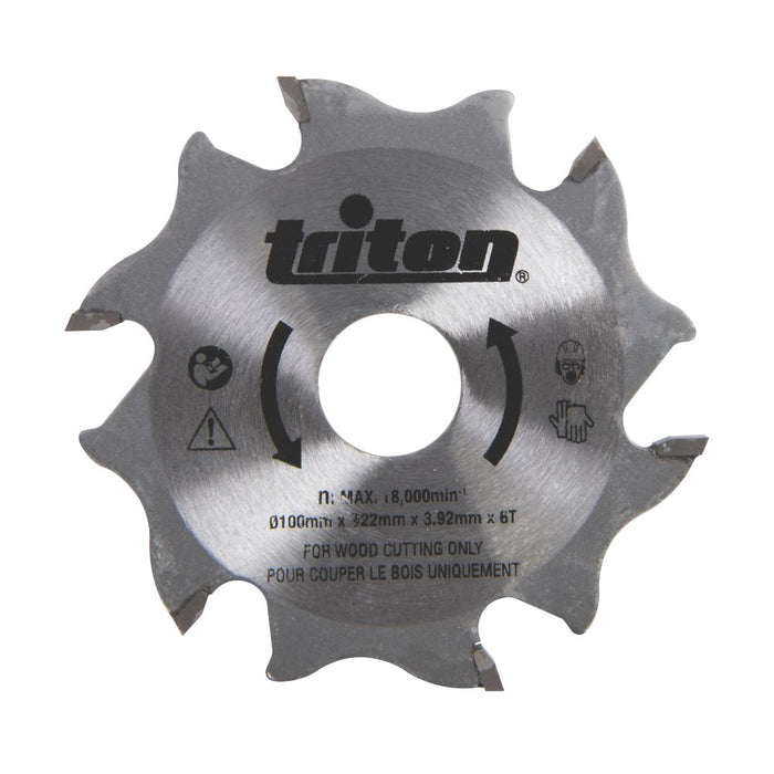 Triton, hoja para sierra TCT de 6 dientes de 100 x 22 mm