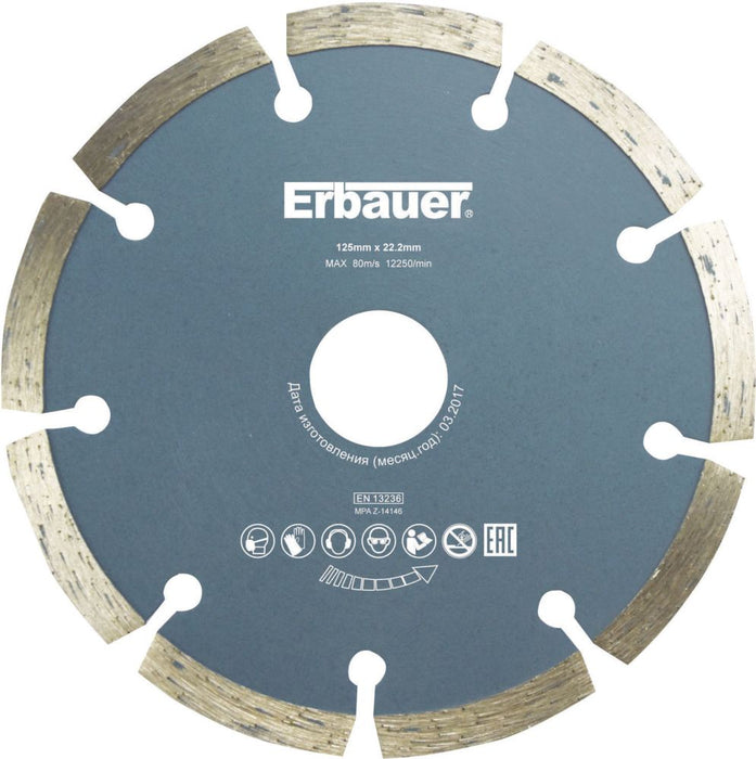 Erbauer  Masonry Segmented Diamond Cutting Blade 125 x 22.2mm