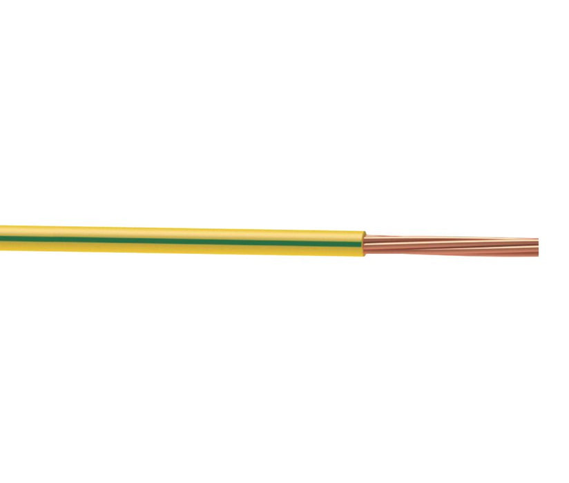 Przewód do rurki kablowej Time 6491X 16 mm² 1-żyłowy zielono-żółty bęben 25 m