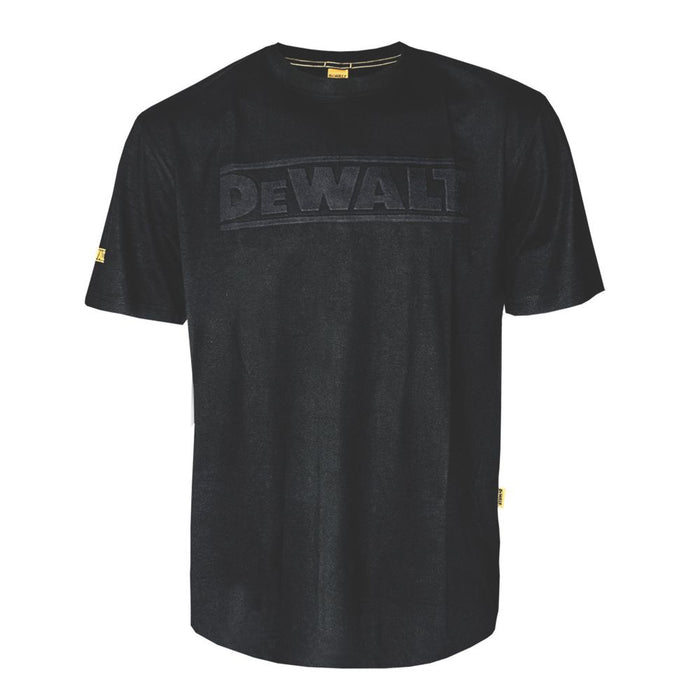 T-shirt 3D z krótkim rękawem DeWalt czarny L obwód klatki piersiowej 107–112 cm