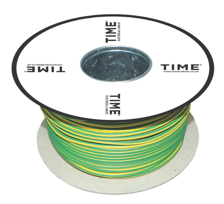 Time - Cable de conducto 6491X, 1 conductor, 10 mm², verde/amarillo, rollo de 25 m