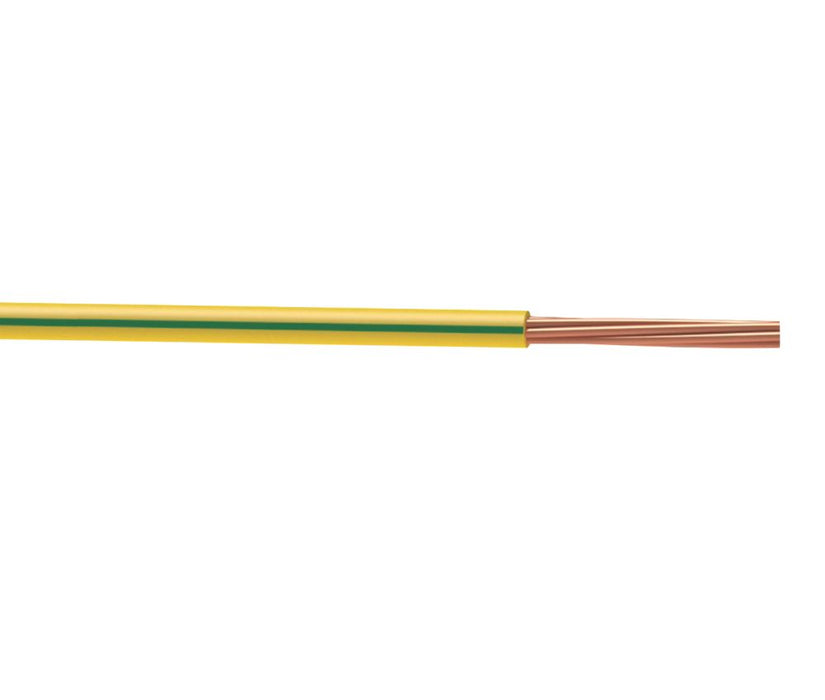 Przewód do rurki kablowej Time 6491X 10 mm² 1-żyłowy zielono-żółty bęben 25 m