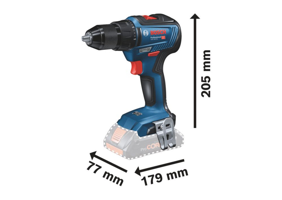 Kit de 3 herramientas inalámbricas sin escobillas Bosch de 18 V con 2 baterías Coolpack de iones de litio de 4,0 Ah