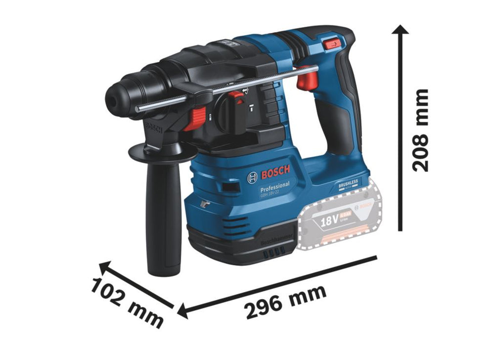 Bosch  18V 2 x 4.0Ah Li-Ion Coolpack Brushless Cordless 3 Piece Kit