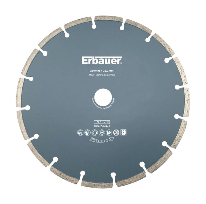 Erbauer  Masonry Segmented Diamond Cutting Blade 230 x 22.2mm