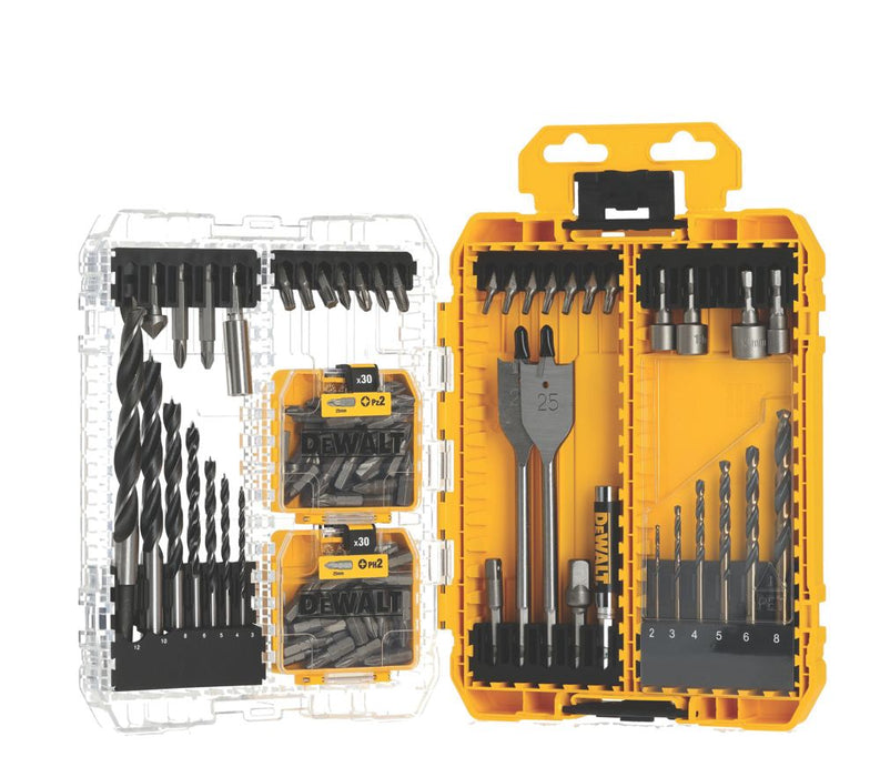  Juego de brocas y puntas de destornillador DeWalt multimaterial, 100 piezas
