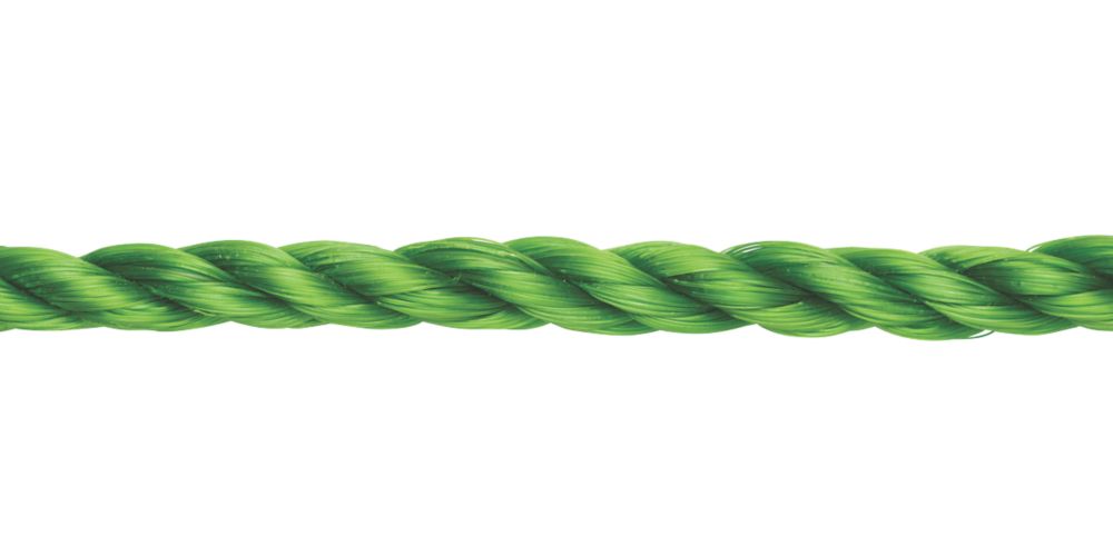 Diall - Cuerda trenzada, verde, 10 mm x 15 m