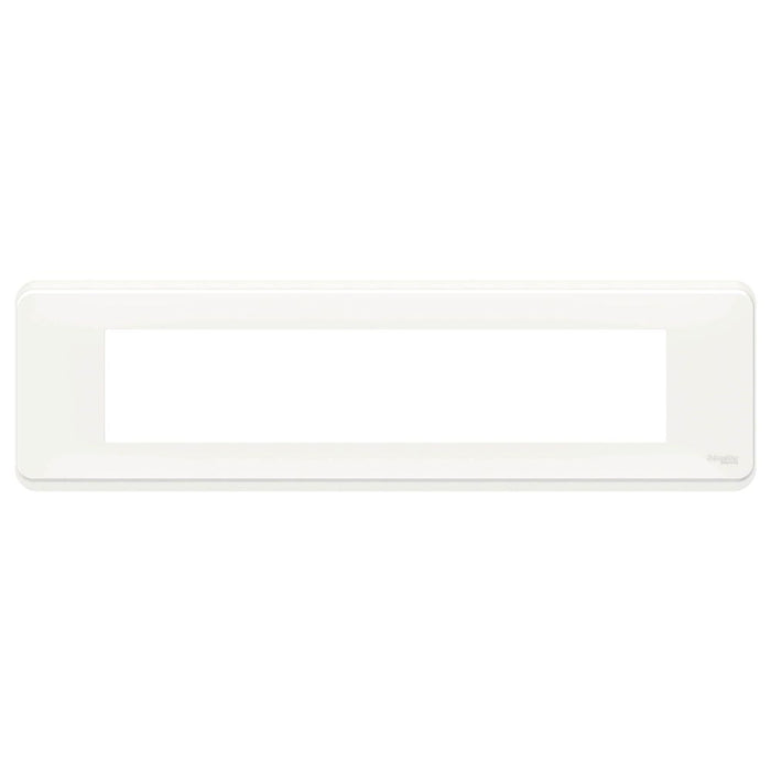 Plaque de finition 10 modules blanc, Unica Pro Schneider 