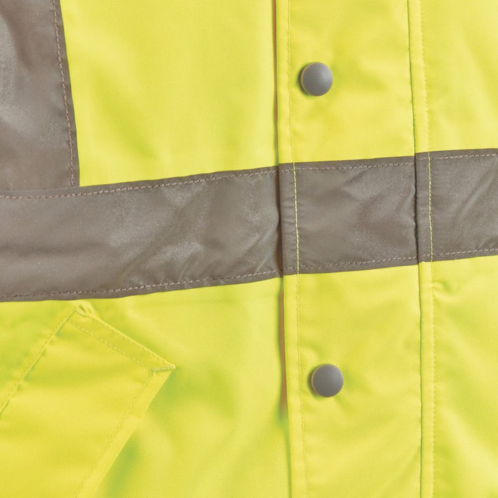 Site Battell, chaqueta de alta visibilidad, amarillo, talla XL (pecho 54")