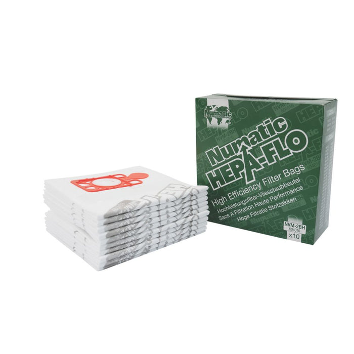  Pack de 10 bolsas de filtro de 15 litros HepaFlo de Numatic