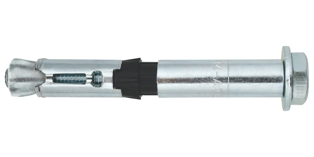 Anclajes de expansión de alta resistencia Friulsider ATS-EVO S de zincado brillante, 18 mm x 110 mm, M12, pack de 20