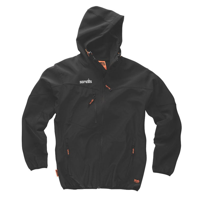 Scruffs T54854, chaqueta de trabajo softshell, negro, talla XXL (pecho 50")