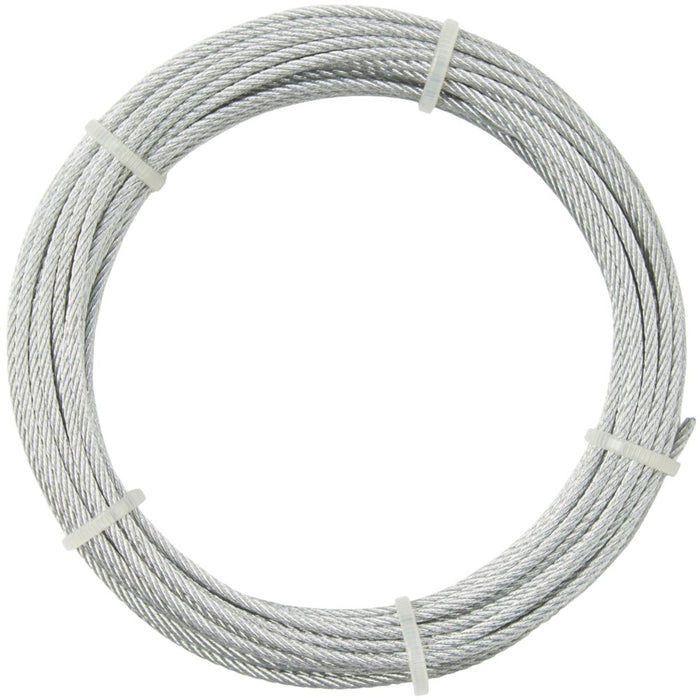 Diall - Cable metálico, color plata, 4 mm x 10 m