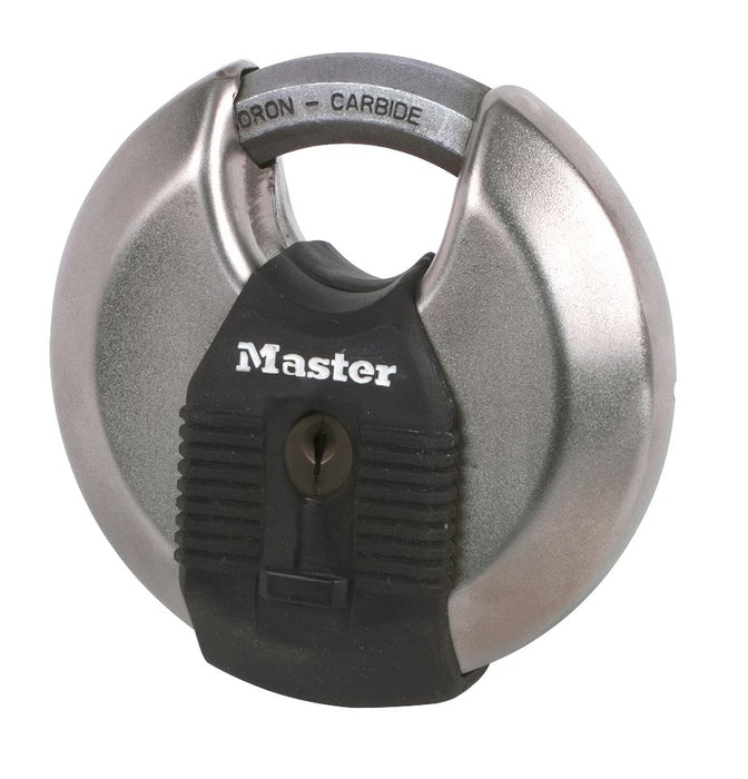 Master Lock Excell, candado de disco de acero inoxidable resistente a la intemperie de 80 mm