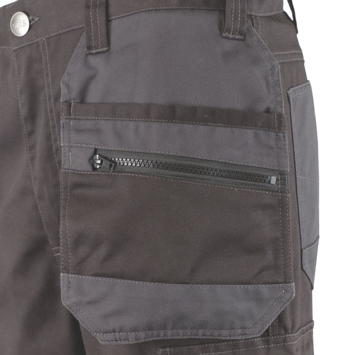 Site Coppell, pantalón con bolsillos de pistolera, negro/gris (cintura 32", largo 32")