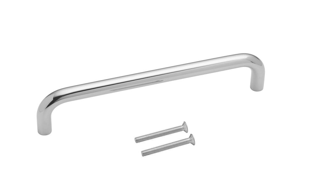 Eurospec Fire Rated D Pull Handle Polished Stainless Steel 19mm x 319mm