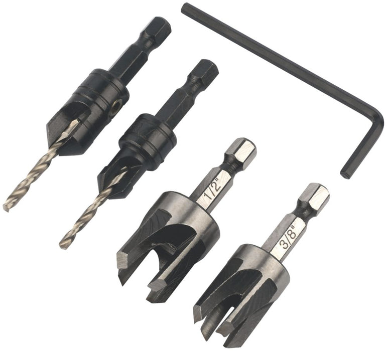 DeWalt  Plug Cutter & Countersink Set 4 Pieces