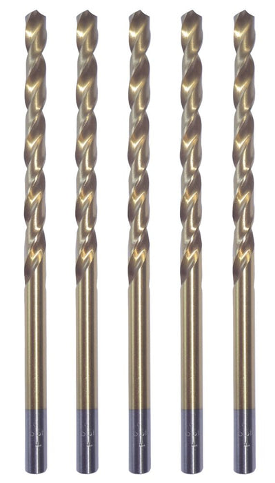 Erbauer   Straight Shank HSS Long Drill Bits 4 x 119mm 5 Pack