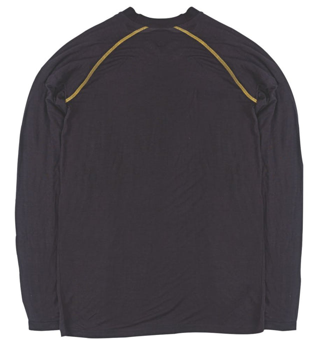 Site ACS24, camiseta interior de manga larga, negro, talla L (pecho 40")