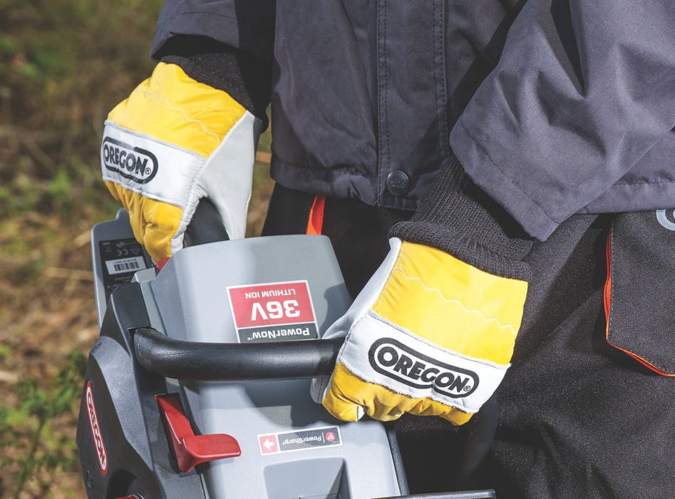 Oregon, guantes de protección para motosierra para ambas manos, talla L