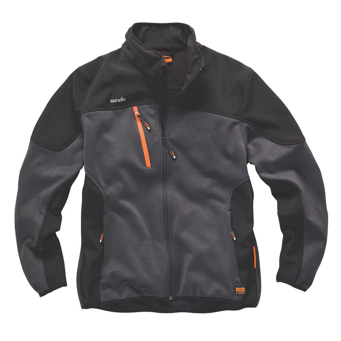 Scruffs Trade Tech, chaqueta softshell, gris carbón, talla M (pecho 42/44")