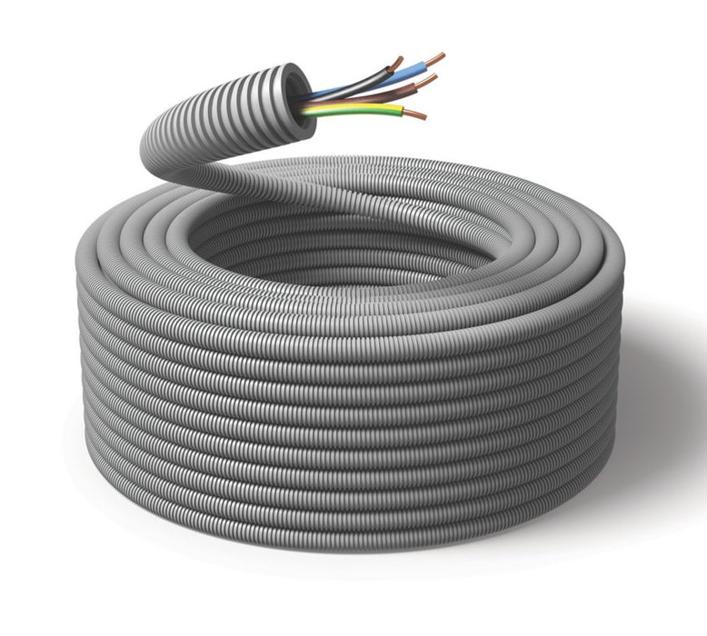 Pre-Wired 4G1.5 Flexible Conduit 20mm x 100m